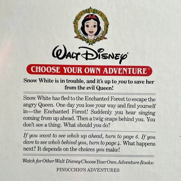 VINTAGE choose your own adventure Walt Disney Snow White in the enchanted forest - Picture 4 of 15